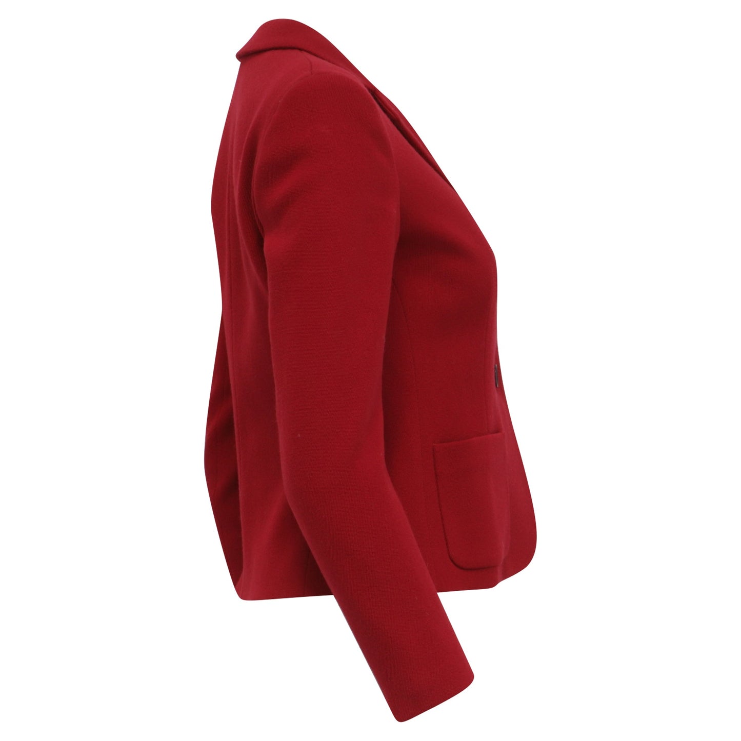 Blazer de lana color rojo