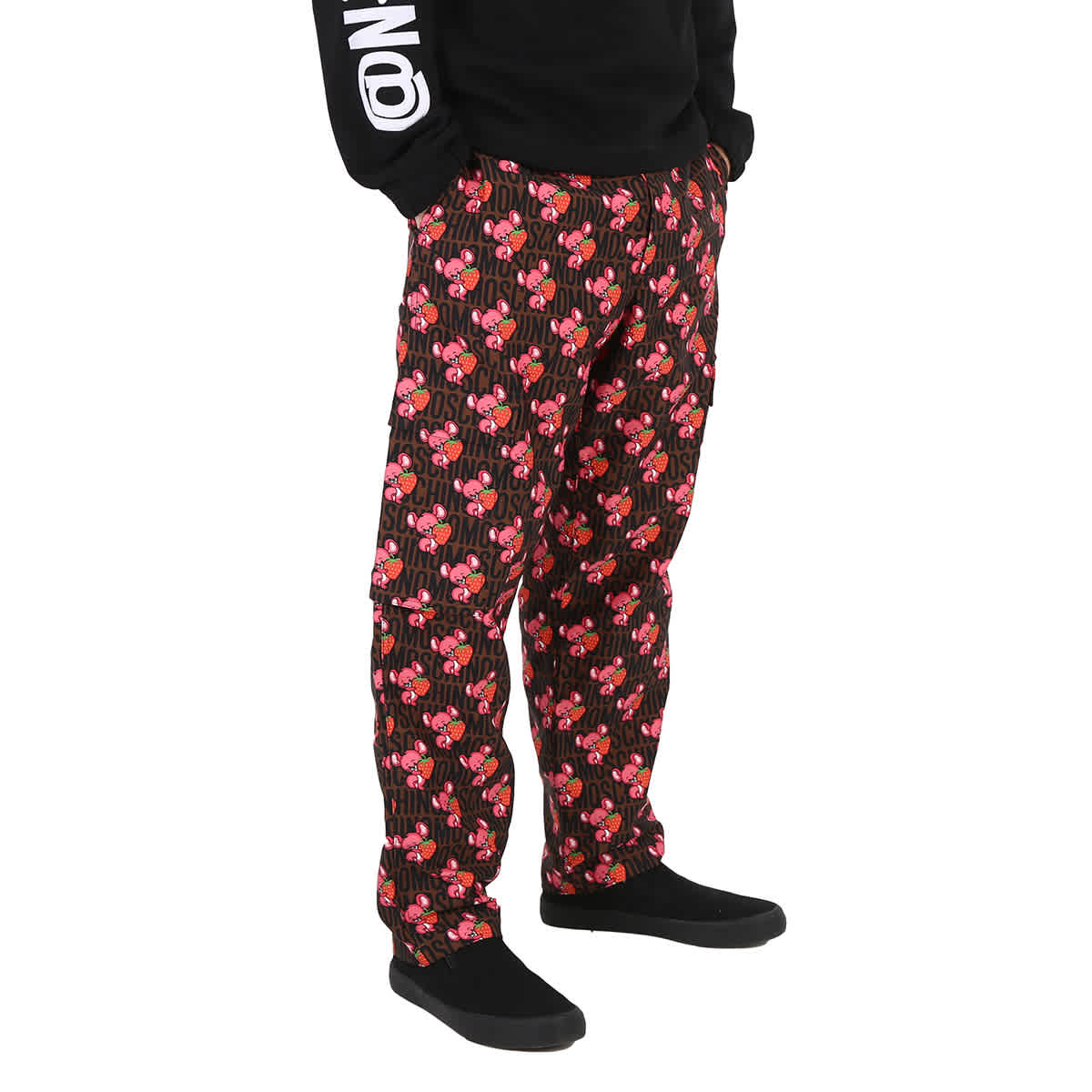 Pantalón de corte recto con estampado