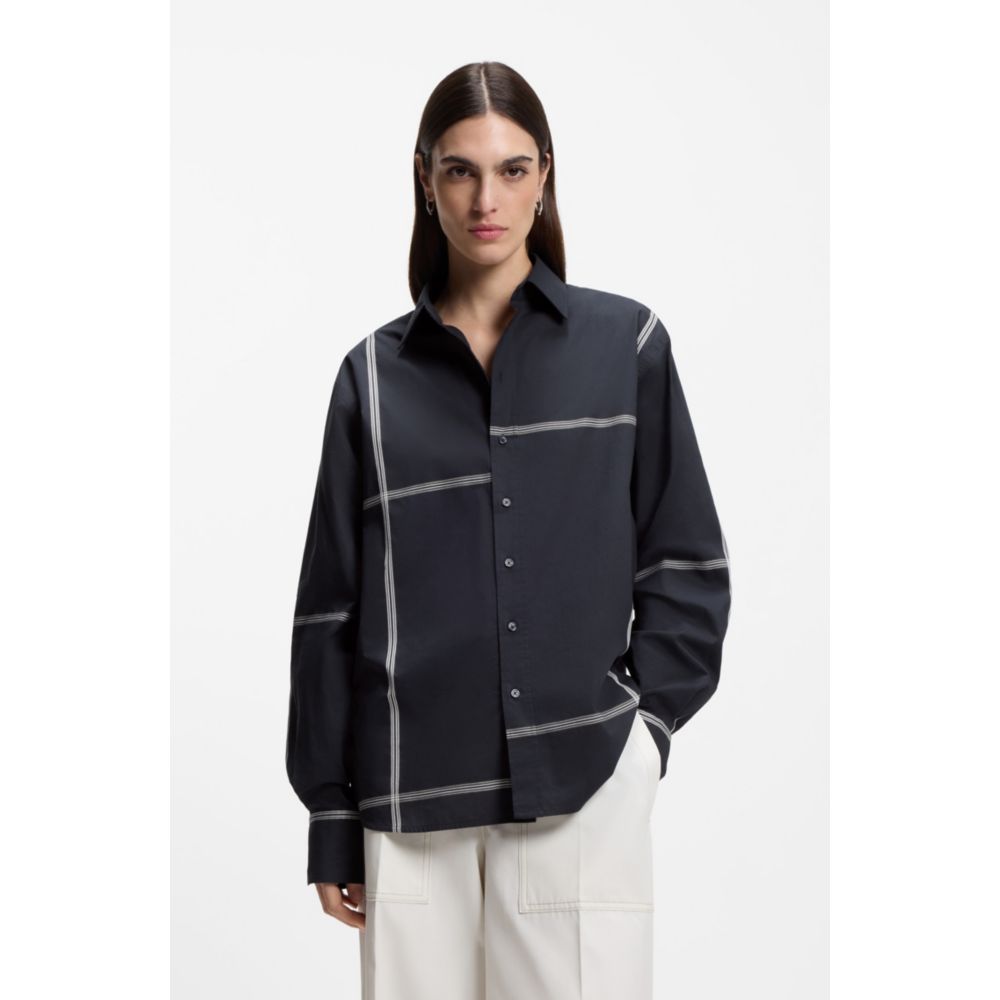 Blusa de algodón de corte amplio