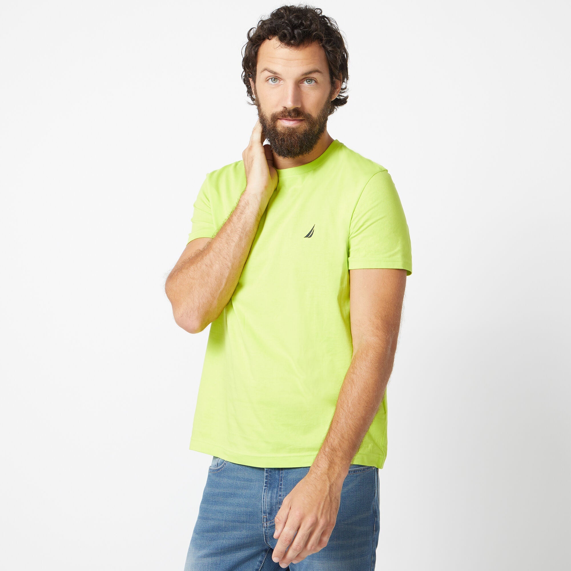 Camiseta de hombre con cuello redondo