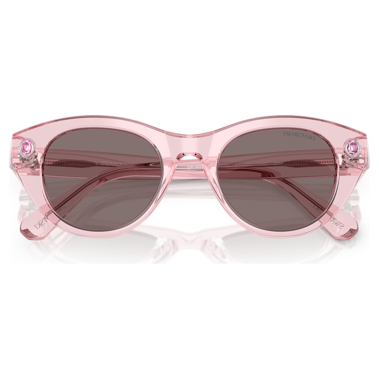 Gafas de sol de montura redonda color rosado