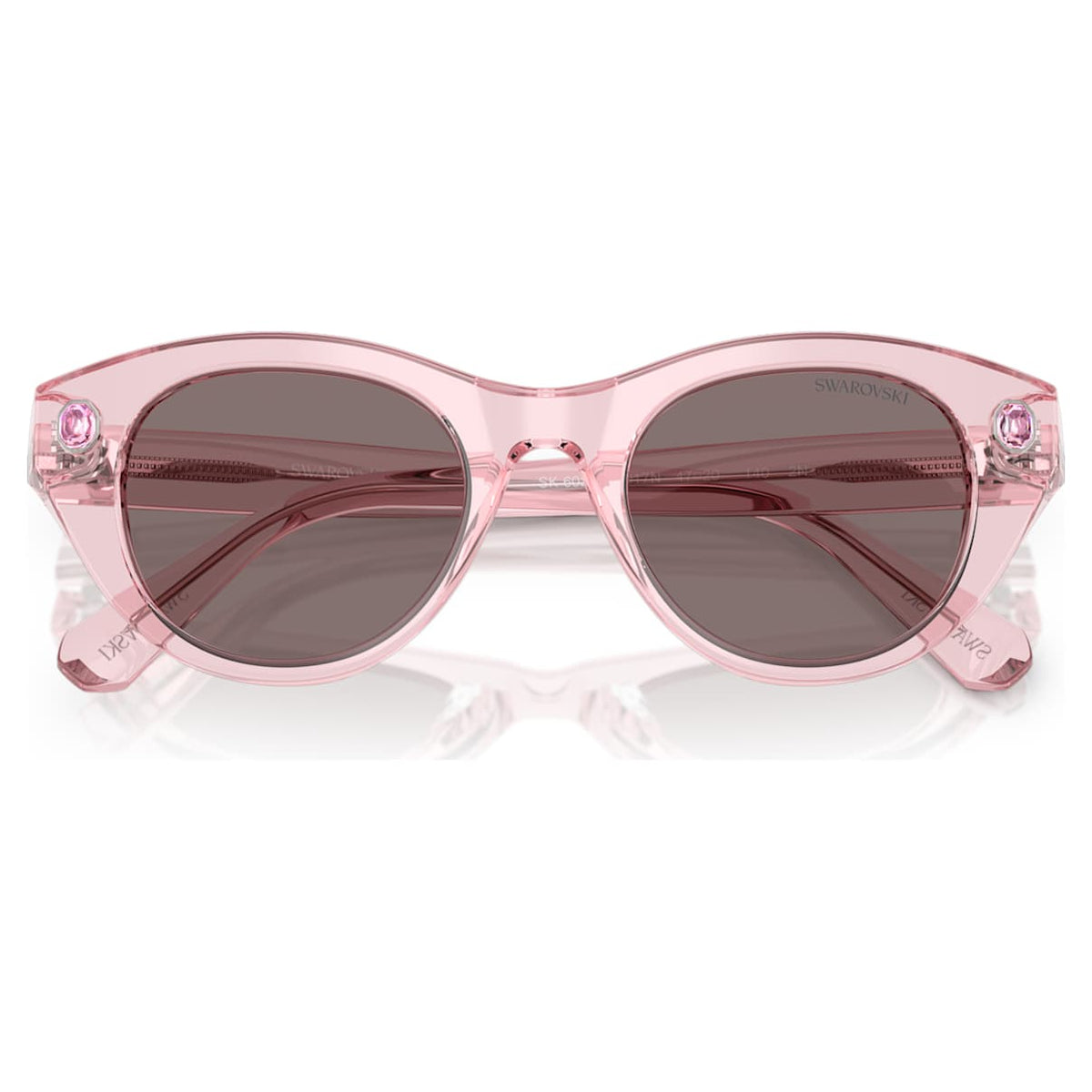 Gafas de sol de montura redonda color rosado
