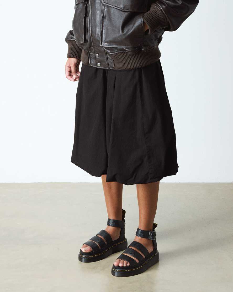 Sandalias de mujer de cuero con plataforma