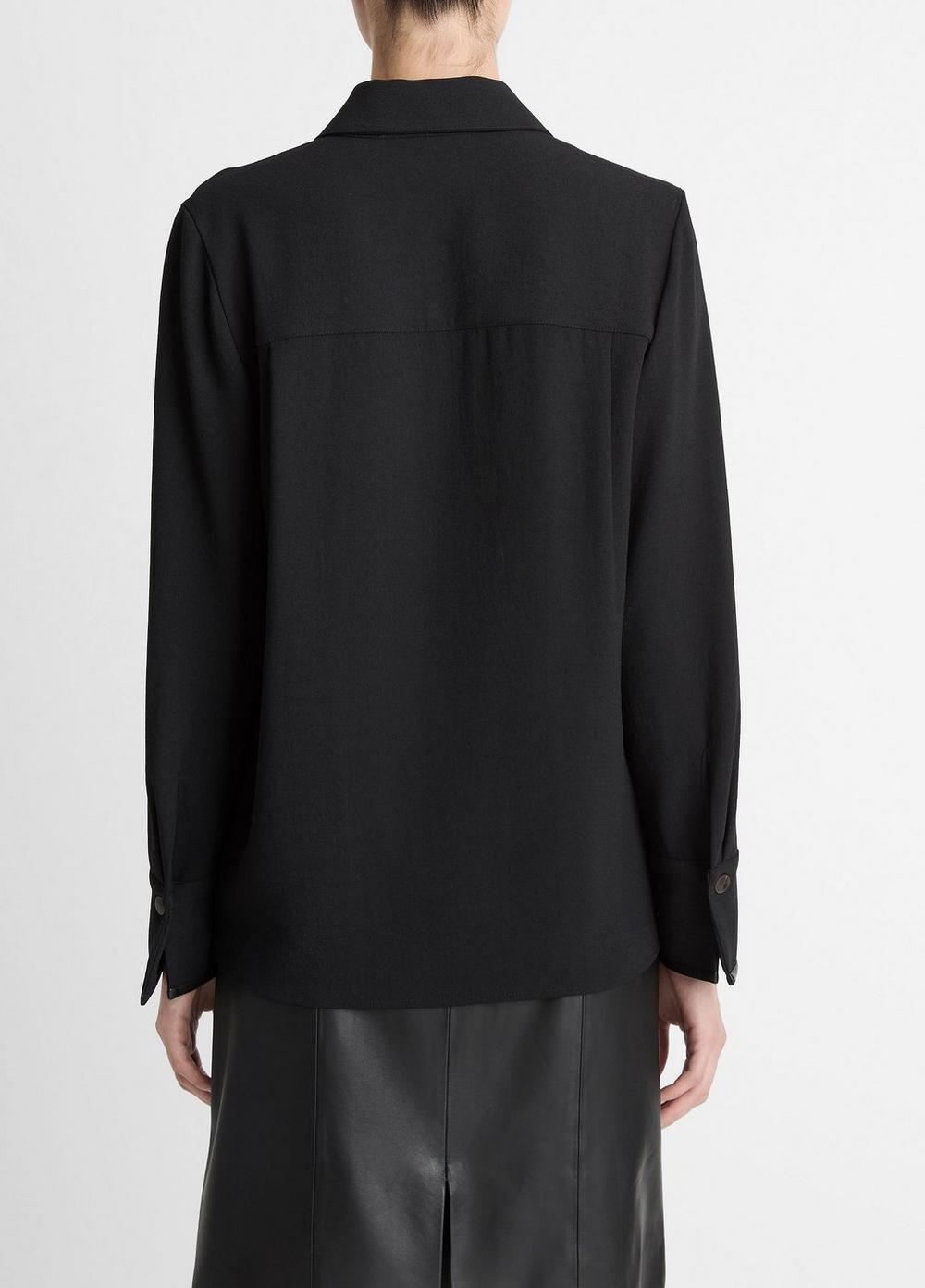 Camisa de efecto cuero