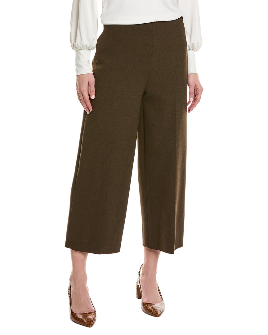 Pantalón de mezcla de lana de pierna ancha