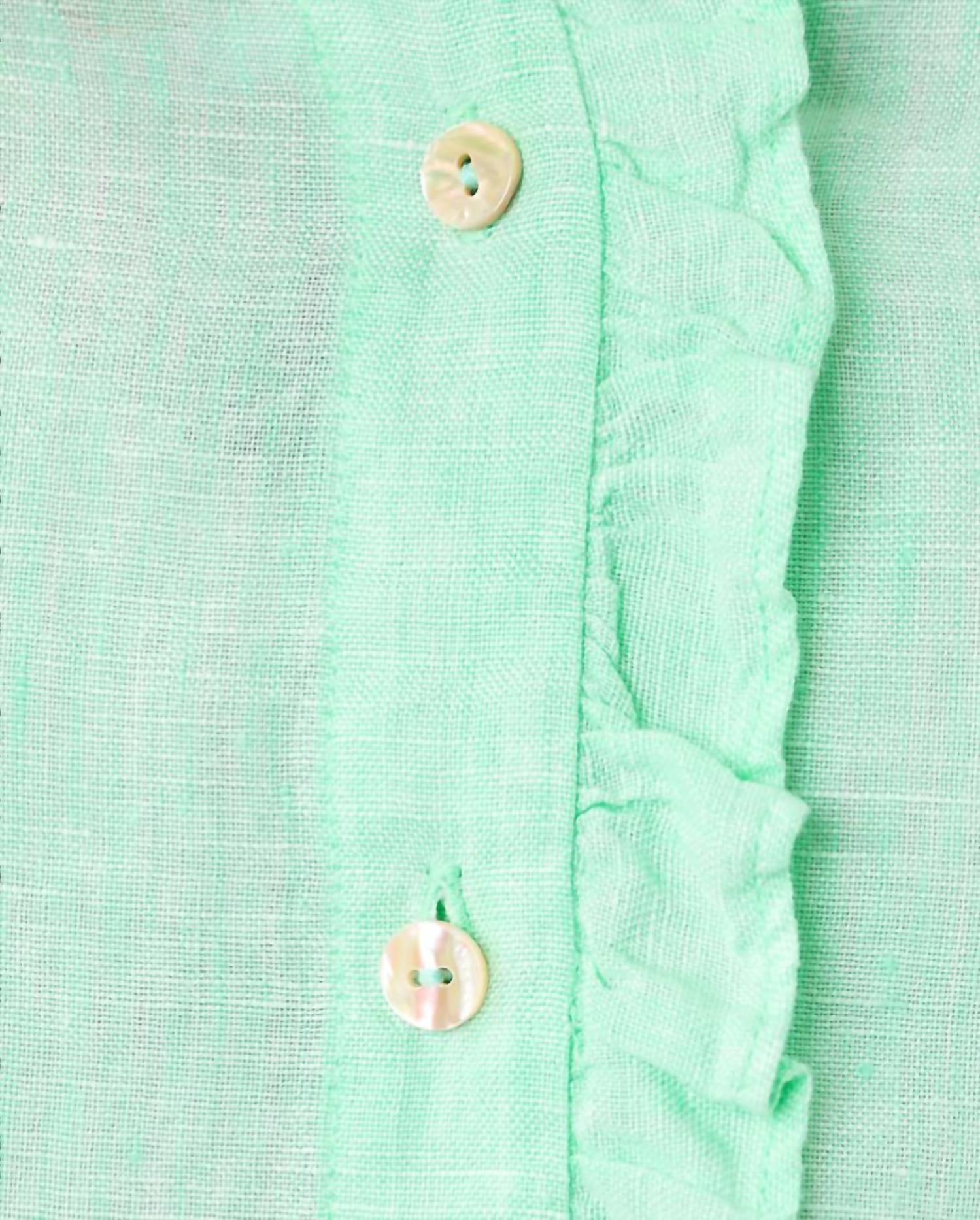 Top con boleros color blanco