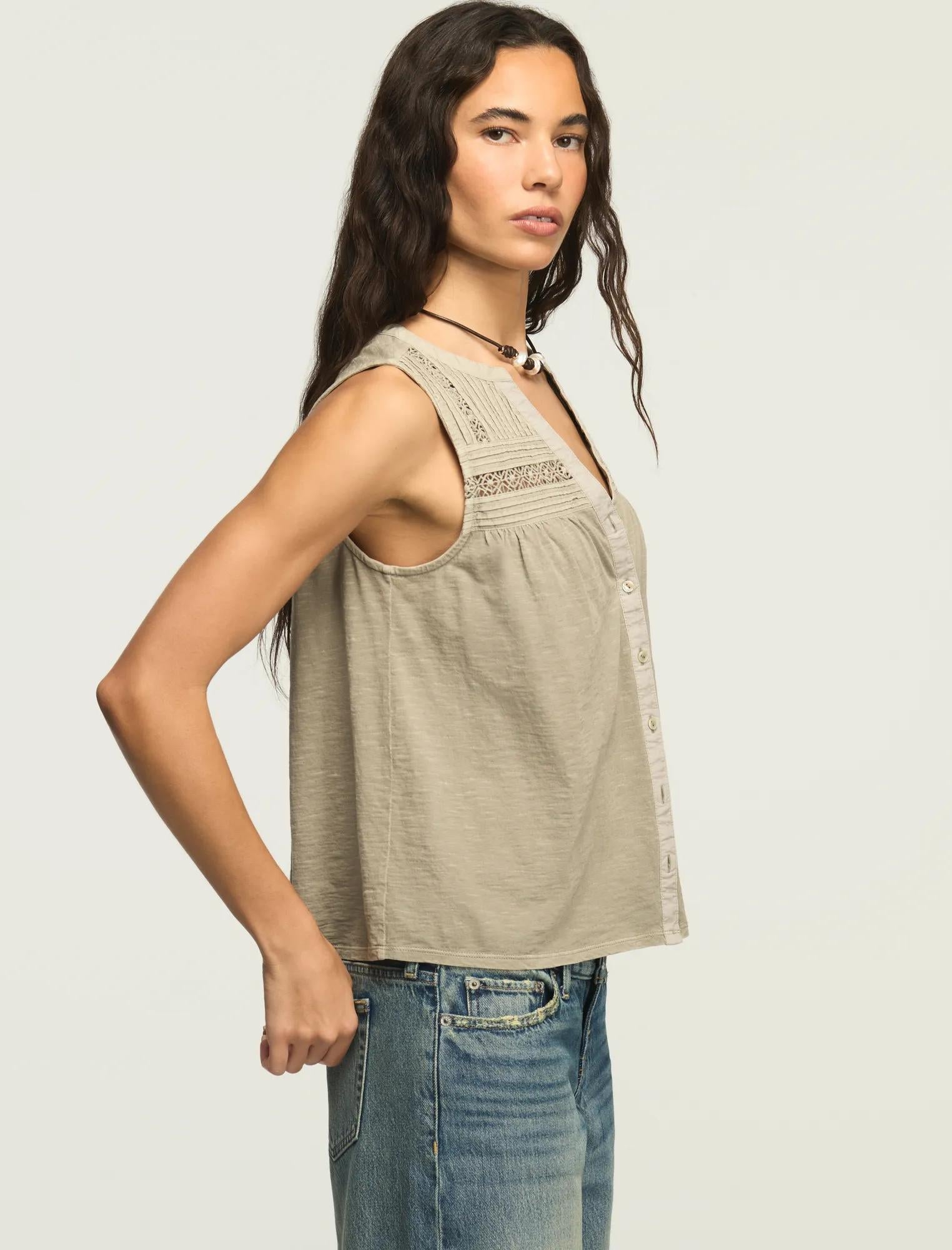 Camiseta sin mangas de mujer