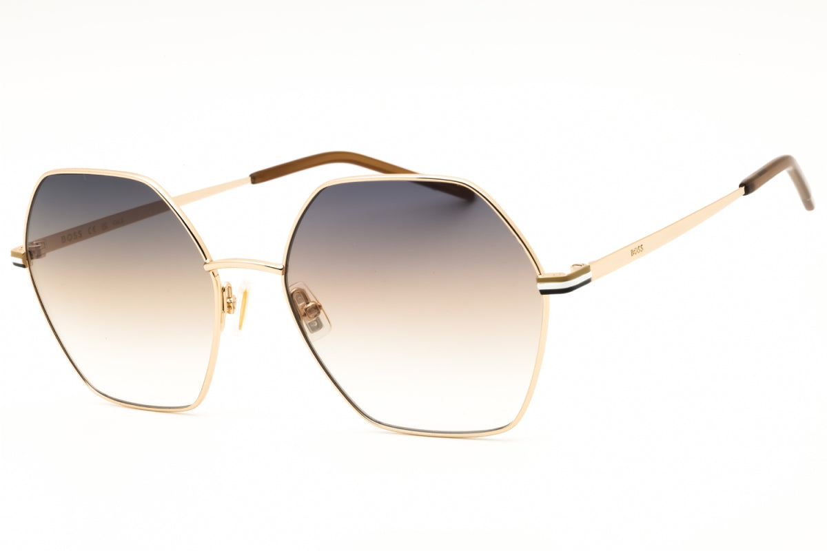 Gafas color gris y café y dorado
