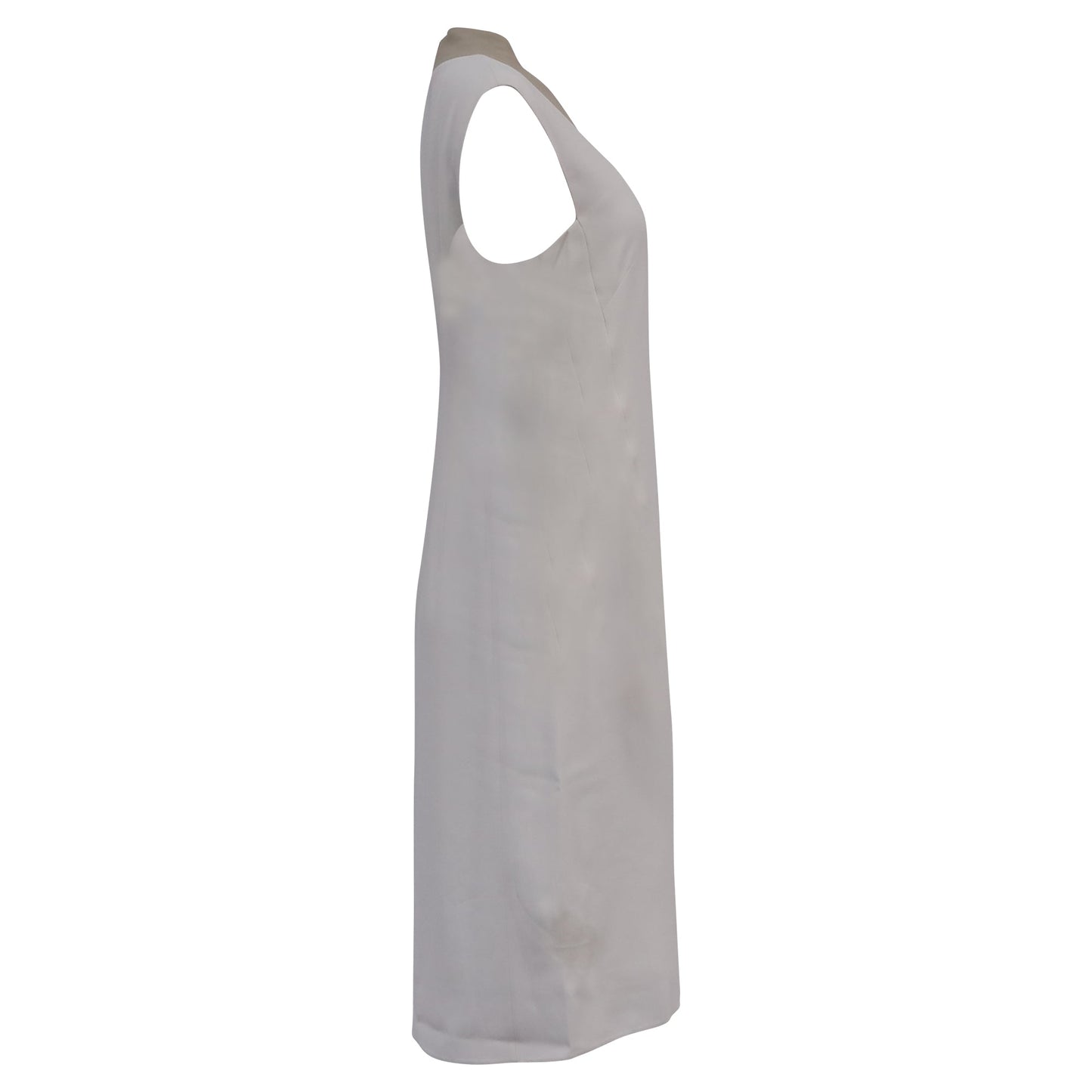 Vestido de acetato color blanco