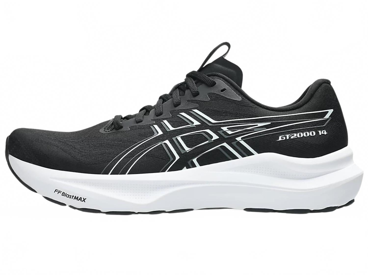 Tenis para correr de hombre color negro y blanco