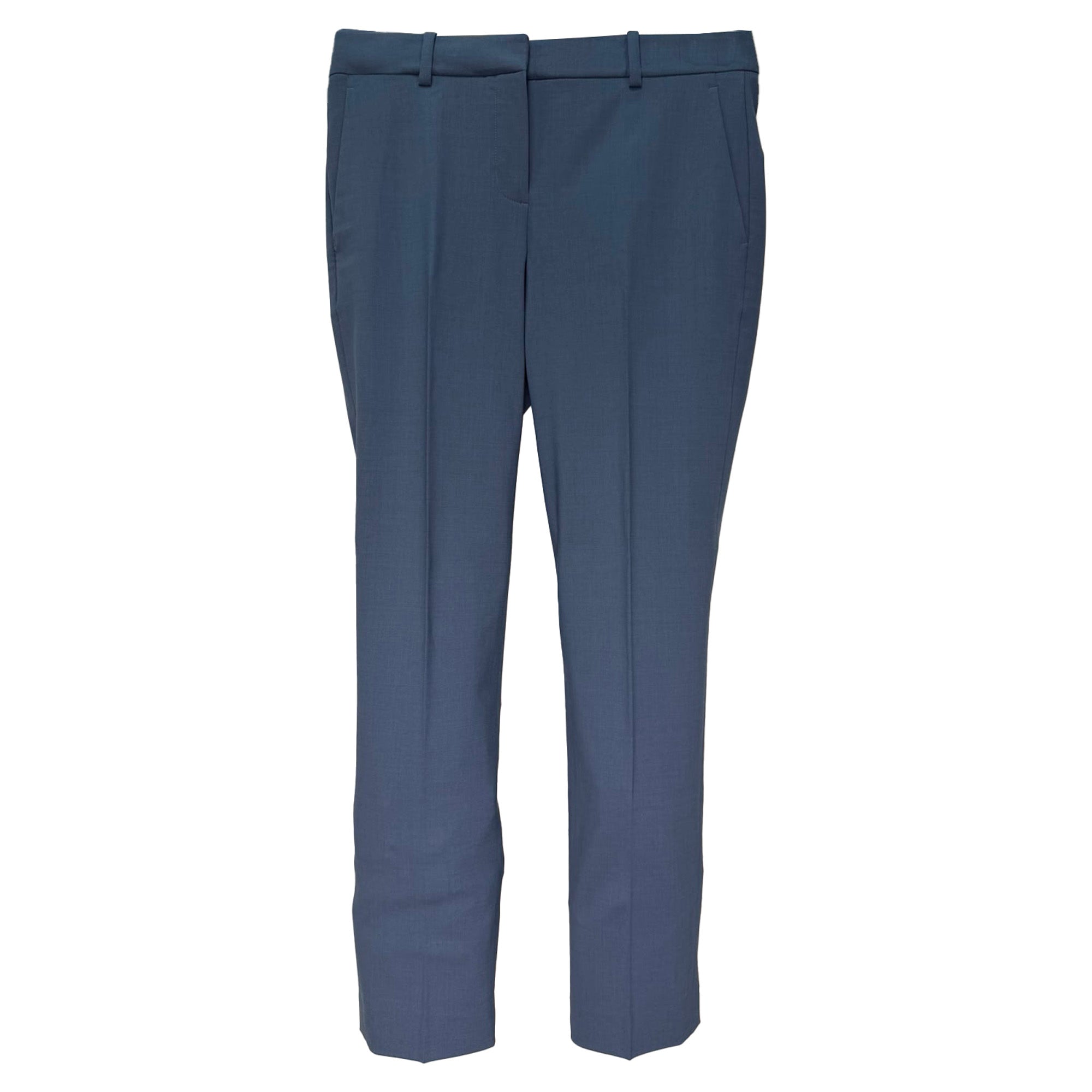Pantalón de lana color azul marino