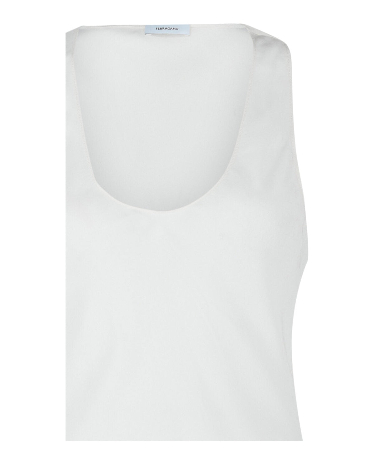 Camiseta sin mangas de seda