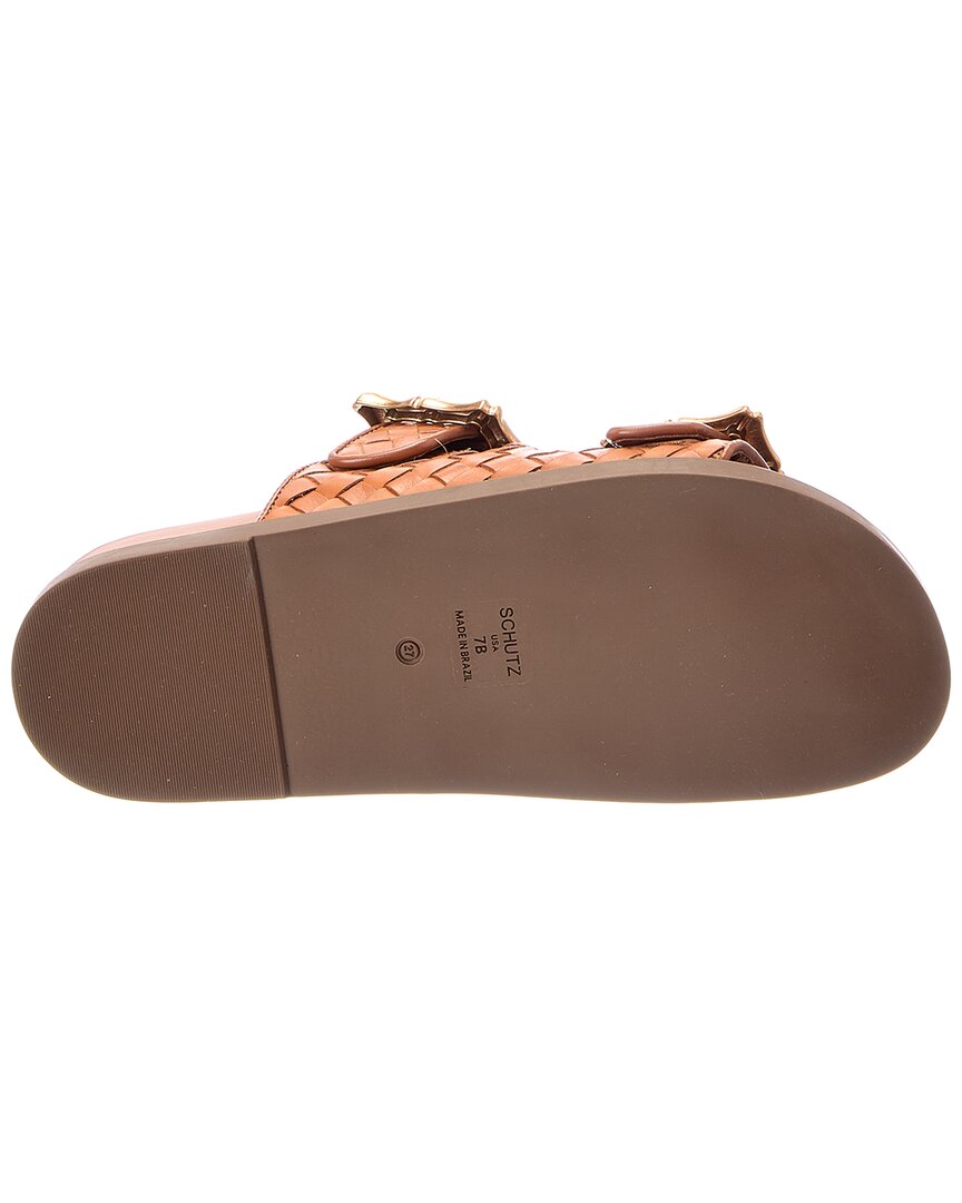 SCHUTZ Enola Sandalia Deportiva Tejida de Cuero