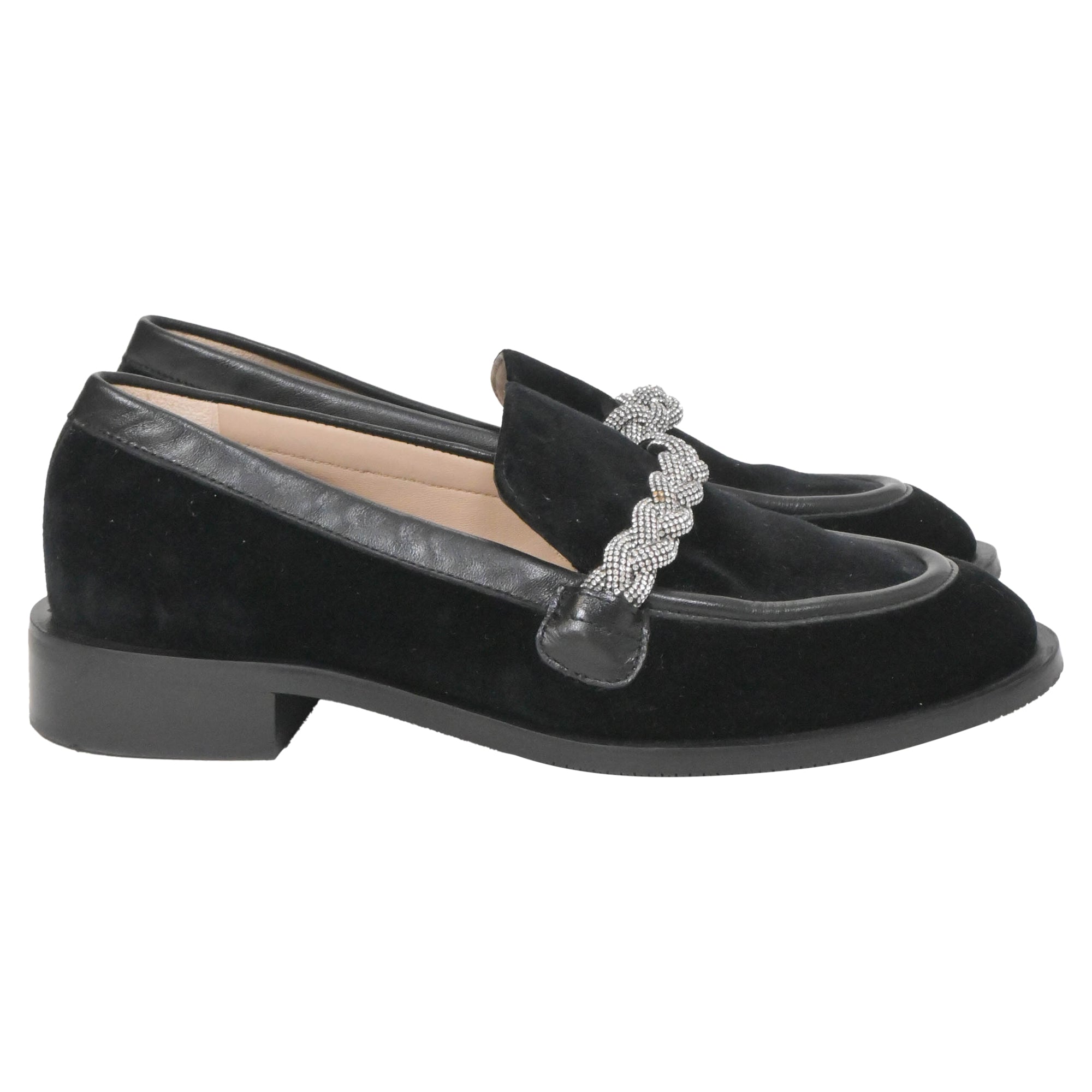 Mocasines de gamuza color negro