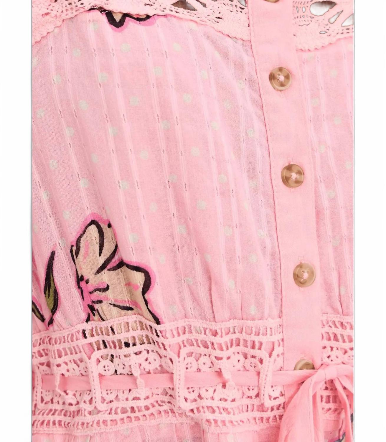 Vestido largo color rosado