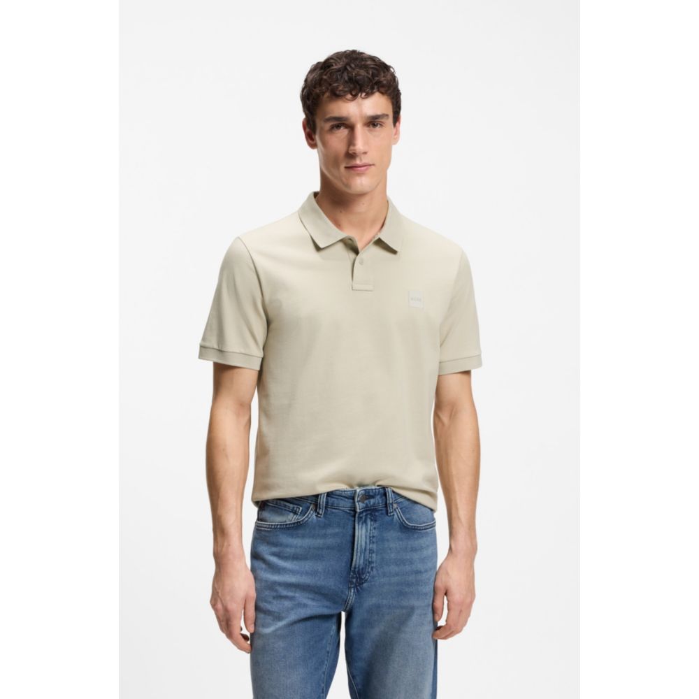 Polo de algodón de corte ajustado