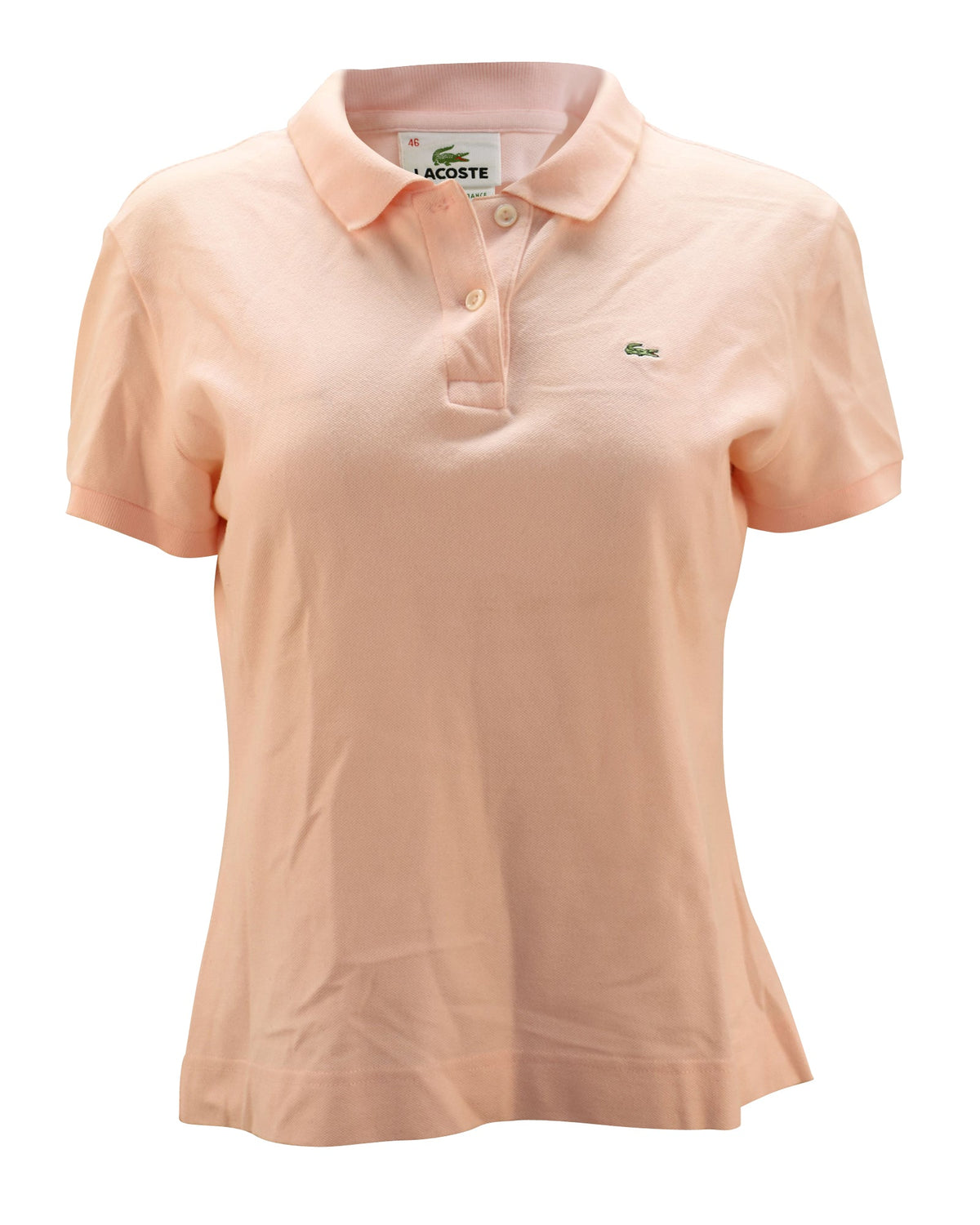 Polo de algodón de manga corta color rosado