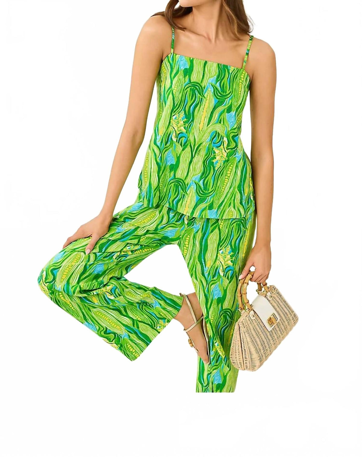 Top color turquesa