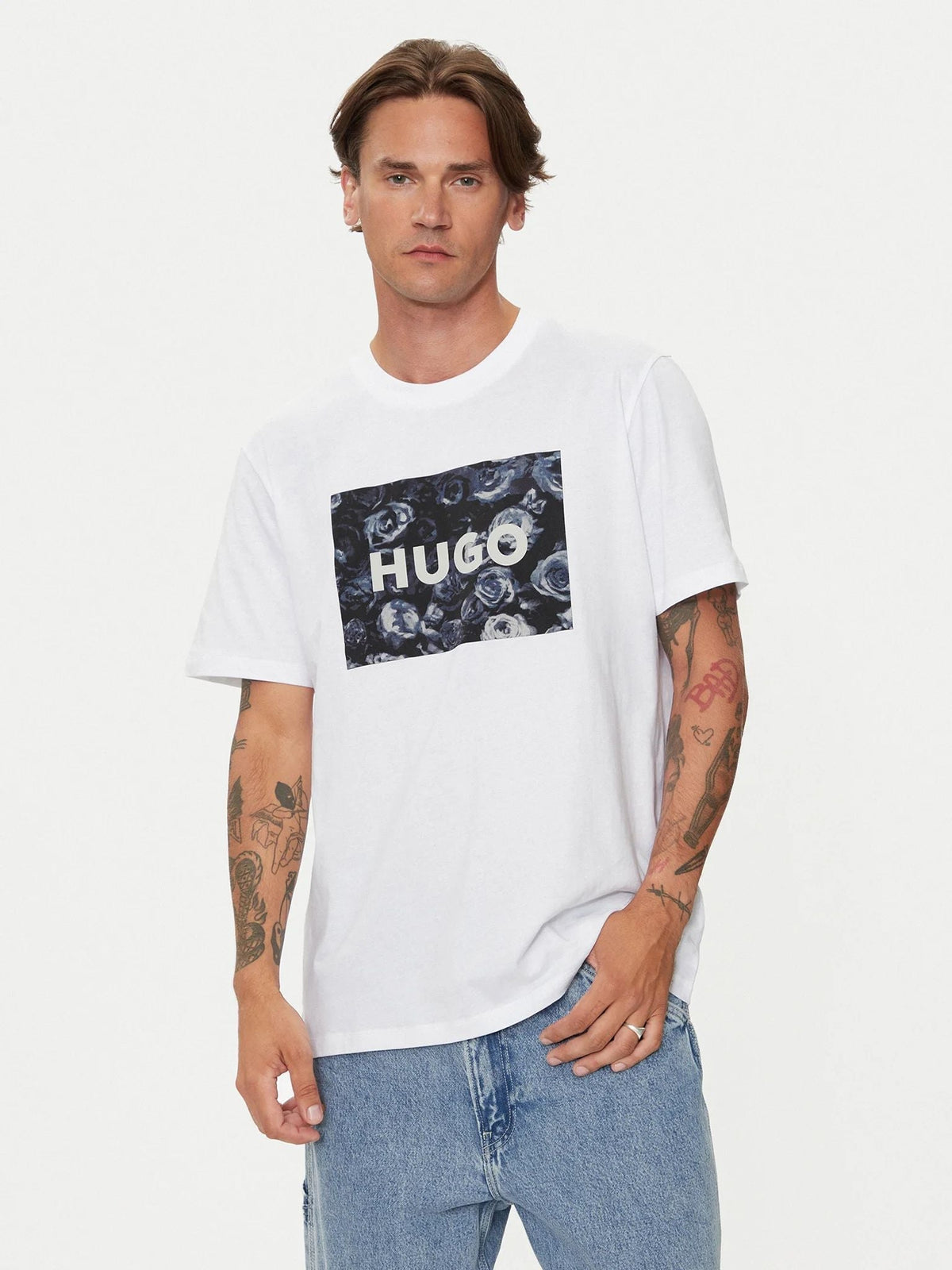 Camiseta de hombre de manga corta color blanco