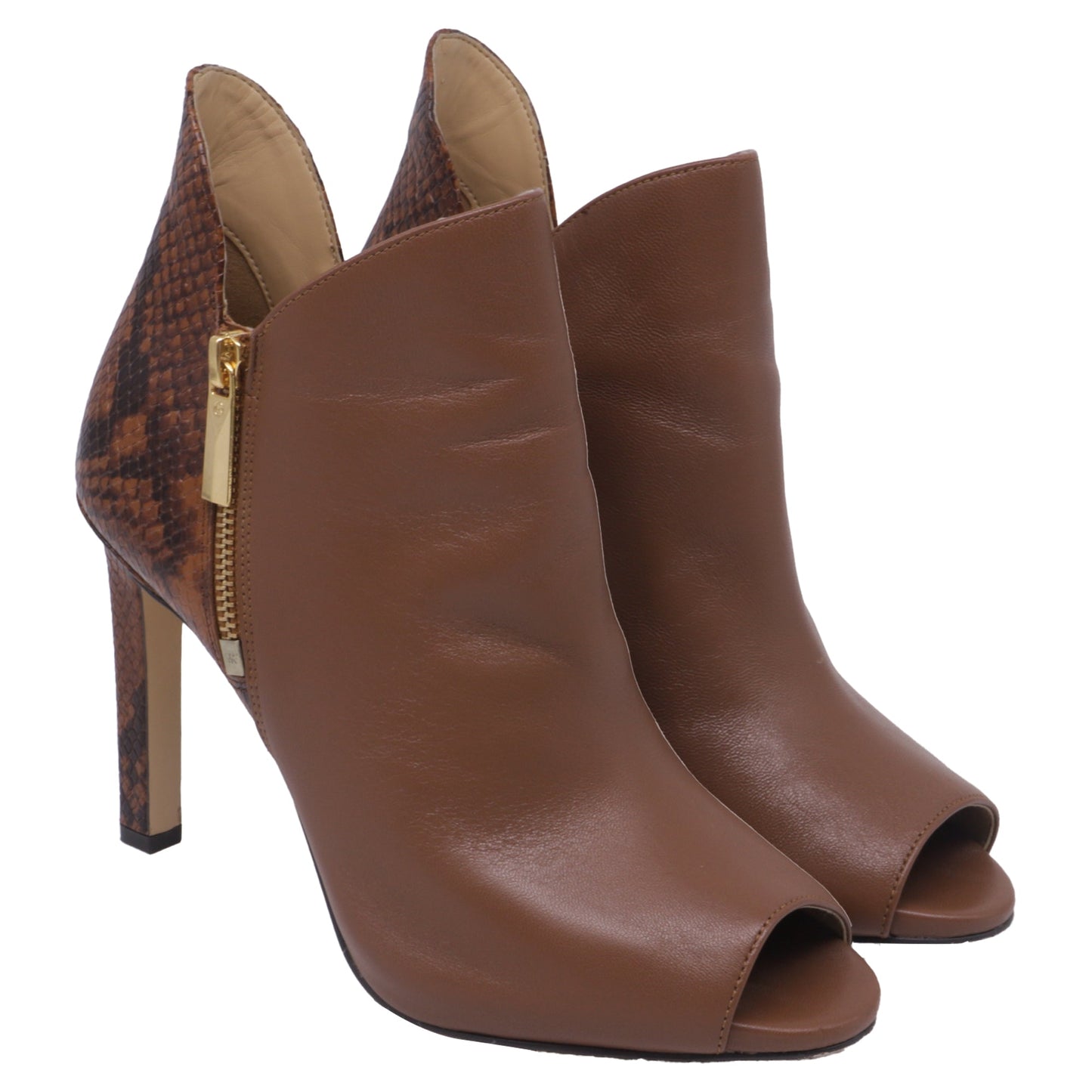 Botas de cuero color café