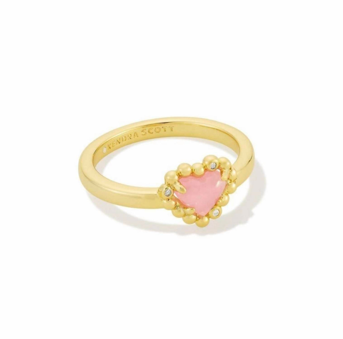 Anillo color rosado y dorado