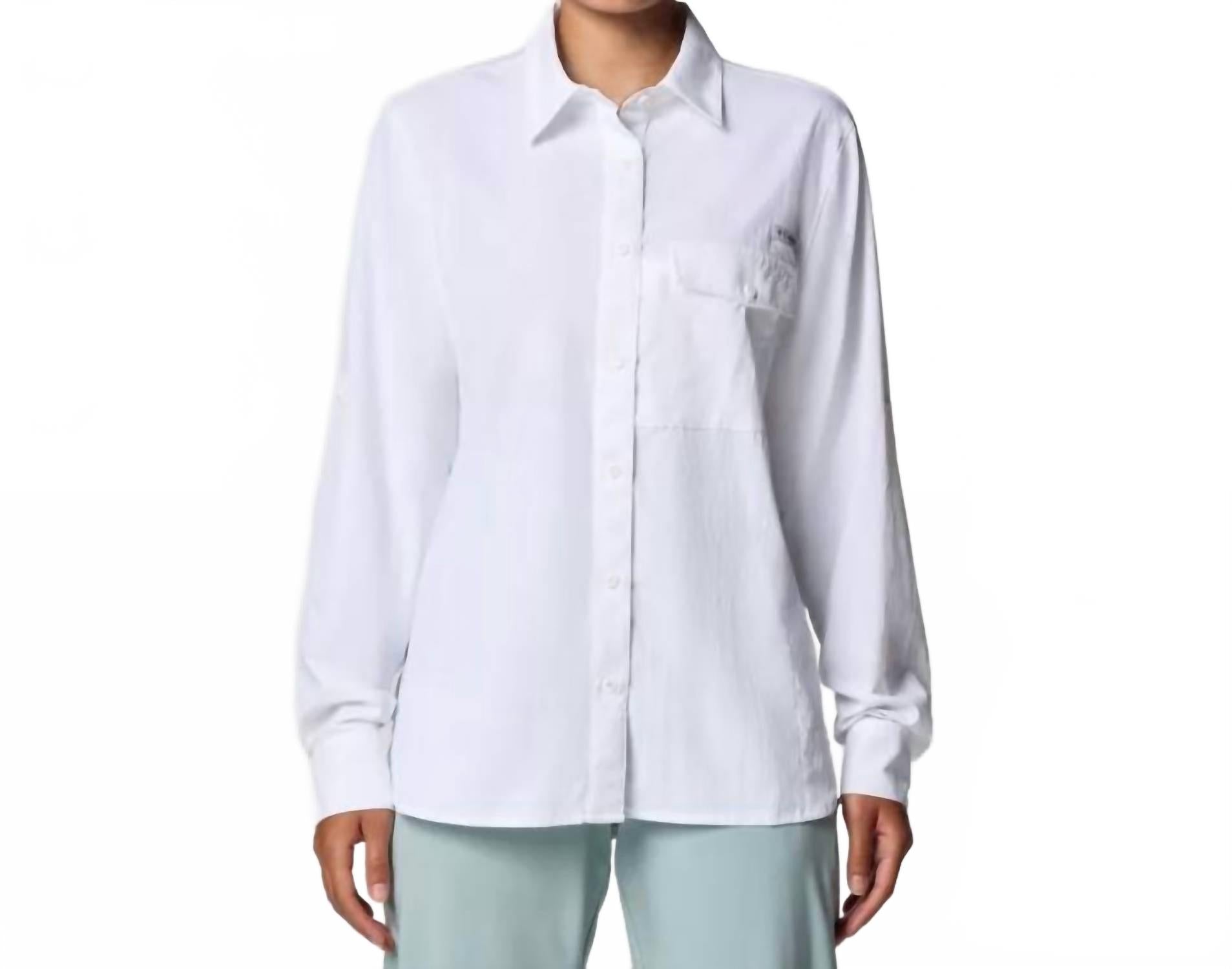 Camisa de manga larga color blanco