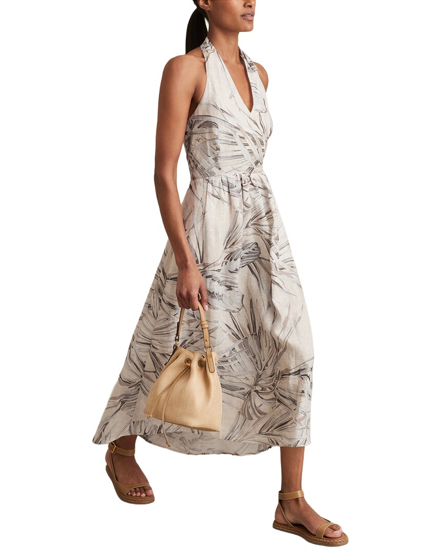 Vestido de lino con estampado