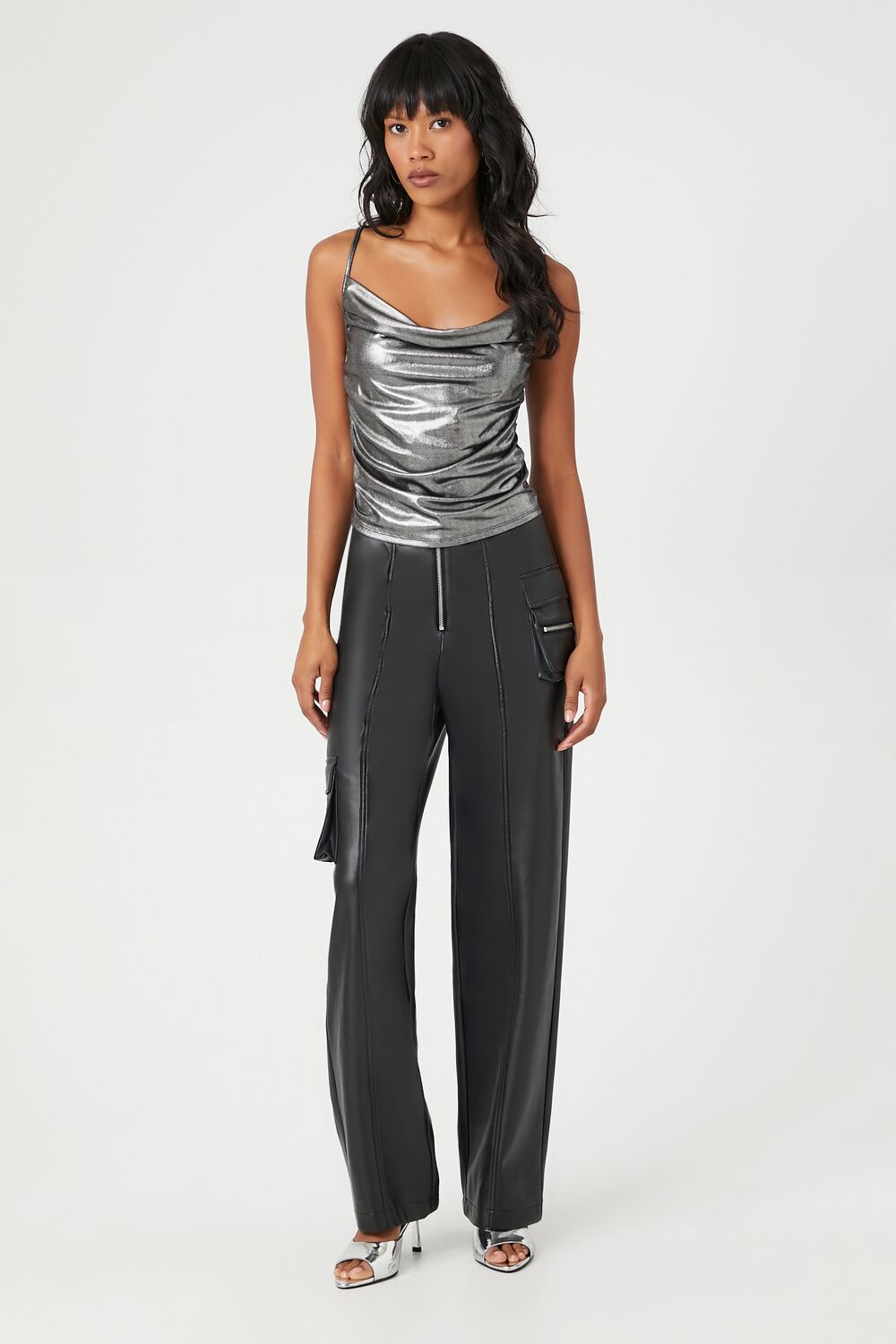 Pantalón de efecto cuero