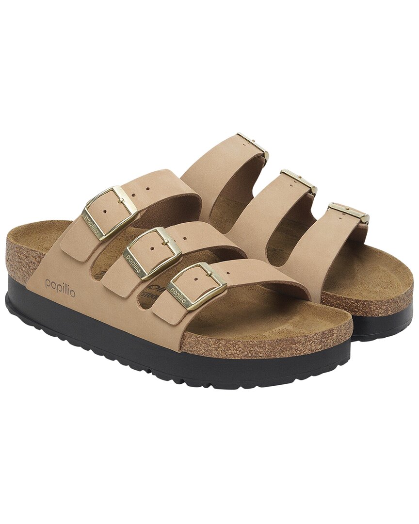 Sandalias de cuero con plataforma