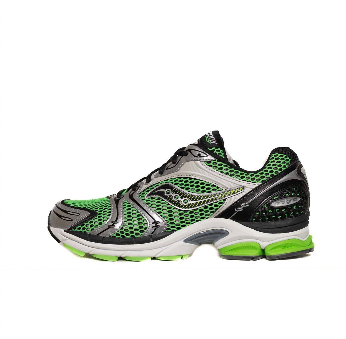 Zapatos de hombre color verde y plateado