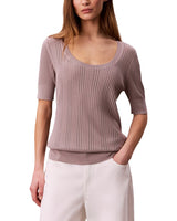 Calvin Klein Top Pointelle Tejido Fino