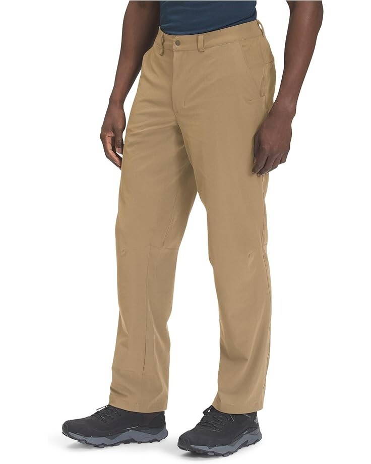 Pantalón de hombre de corte recto color café