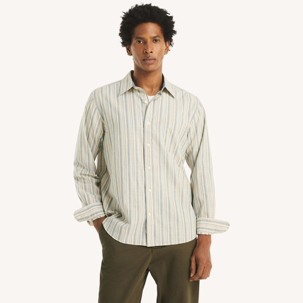 Camisa de hombre a rayas