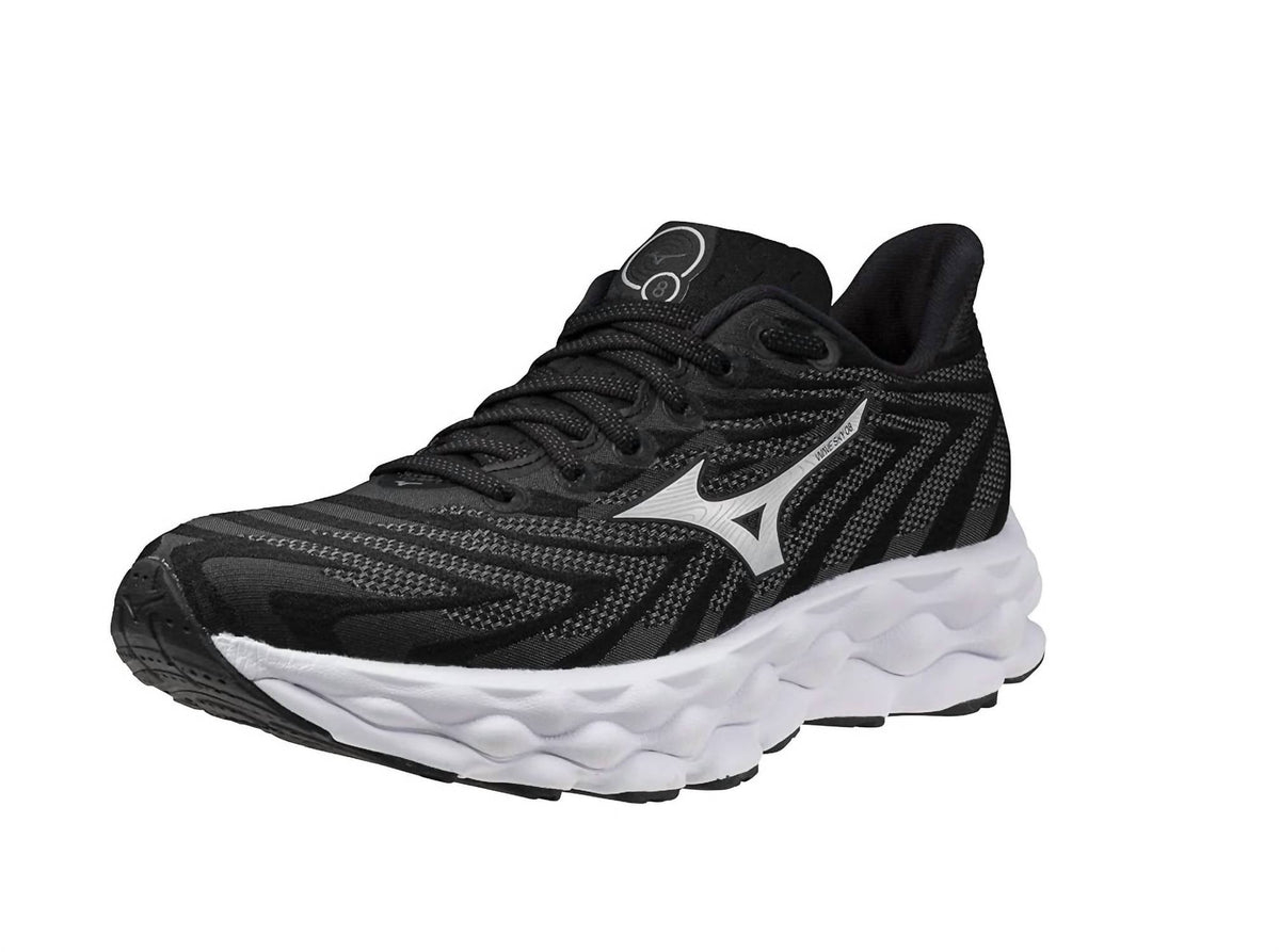 Tenis para correr de mujer color negro y plateado