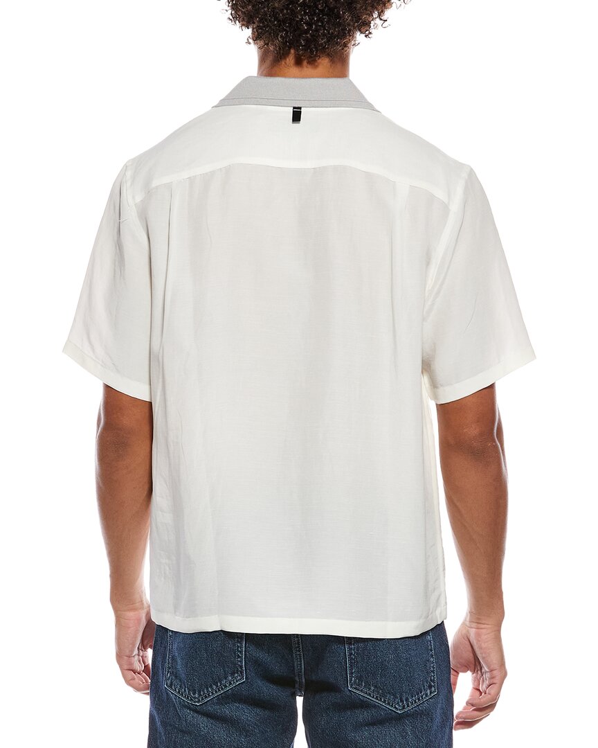 Camisa de mezcla de lino