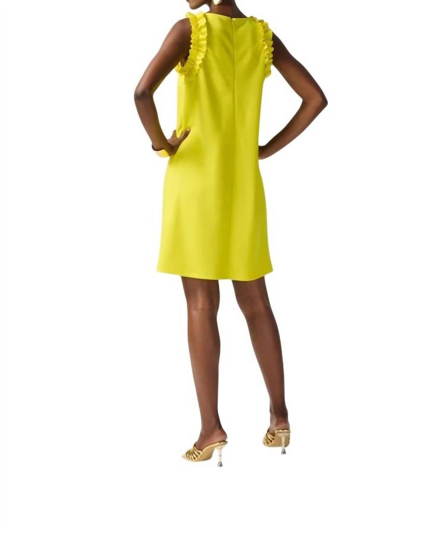 Vestido sin mangas color amarillo