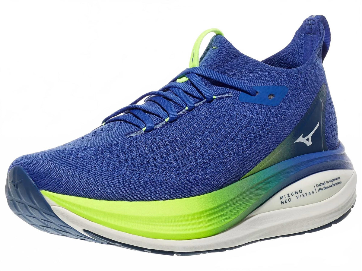 Tenis para correr de hombre color blanco y azul