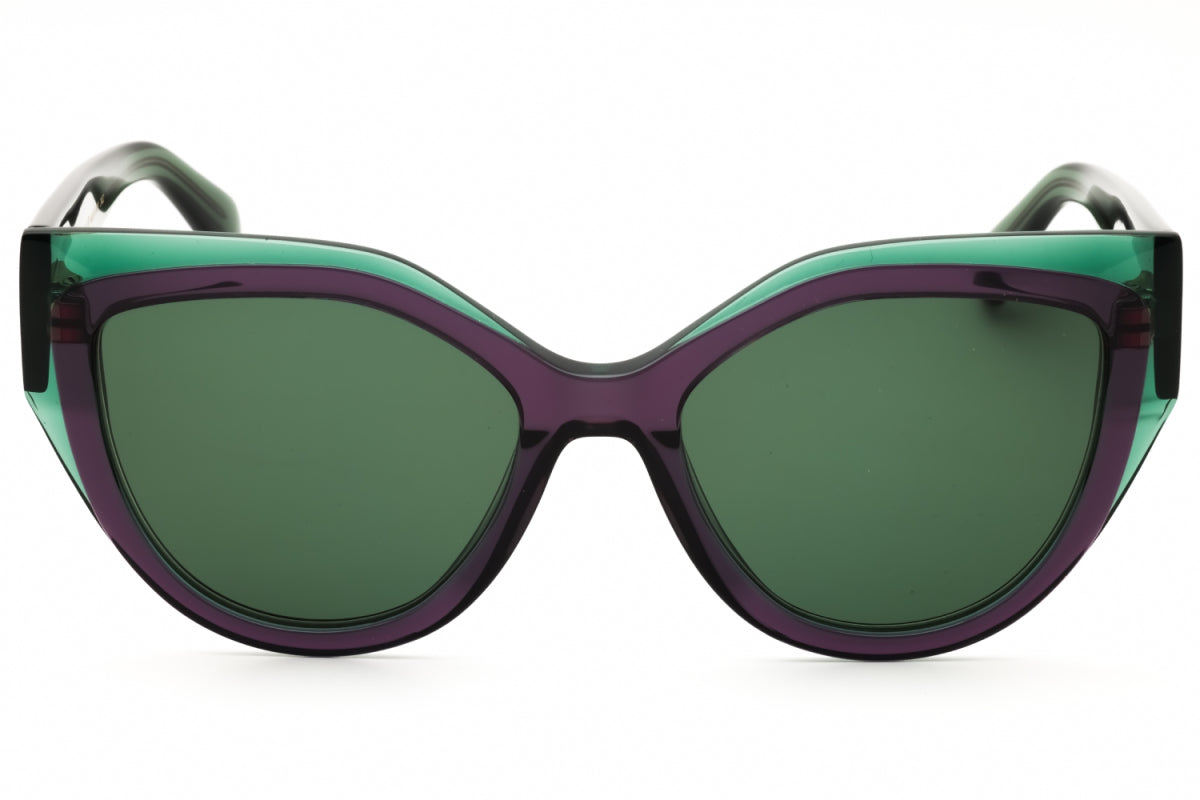 Gafas color verde y violeta