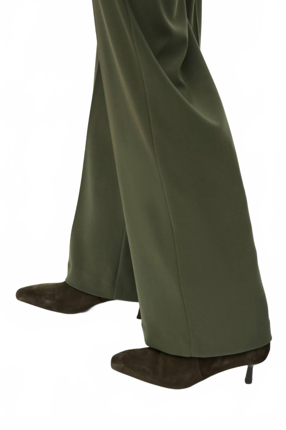 Pantalón de pierna ancha de tiro alto