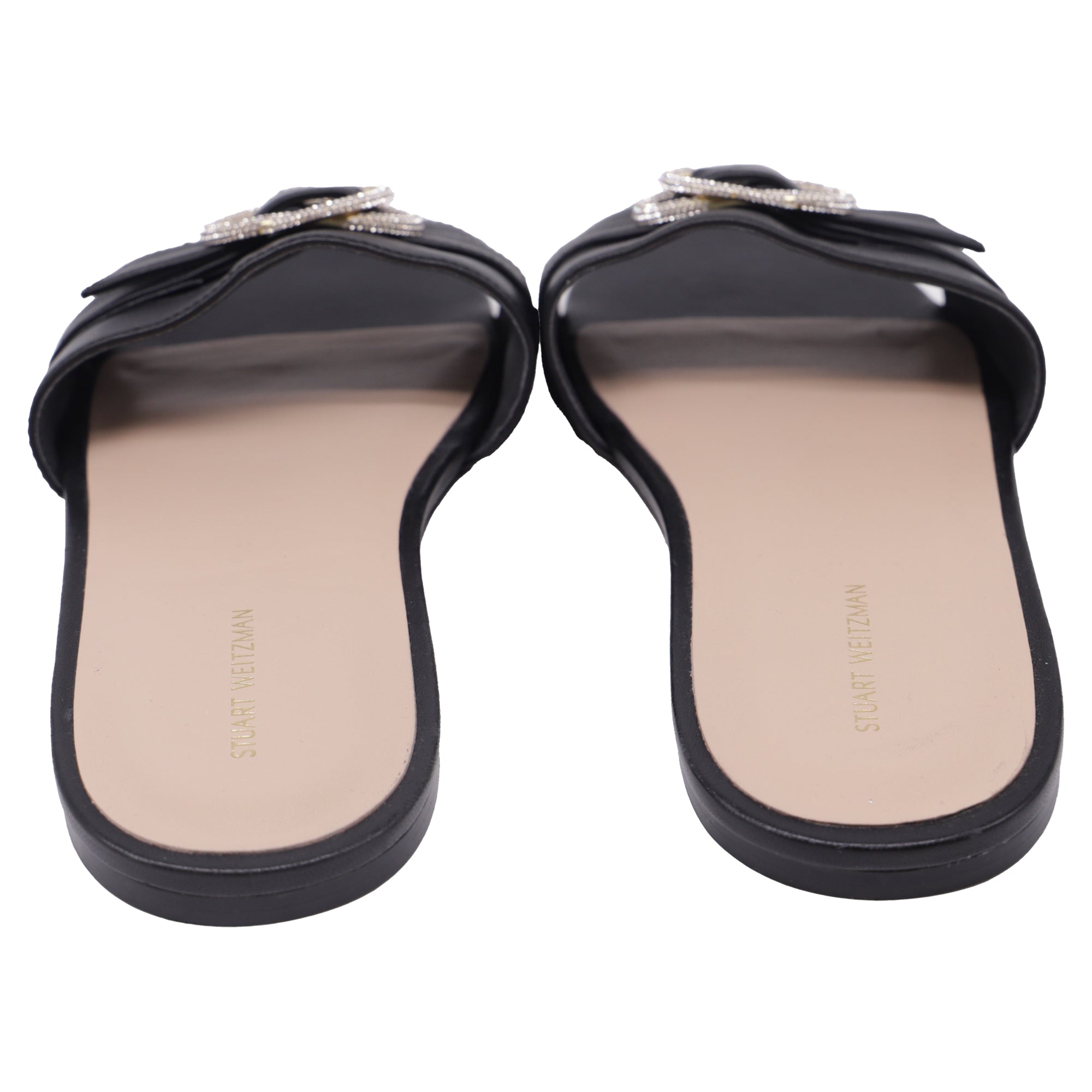 Sandalias de cuero color negro