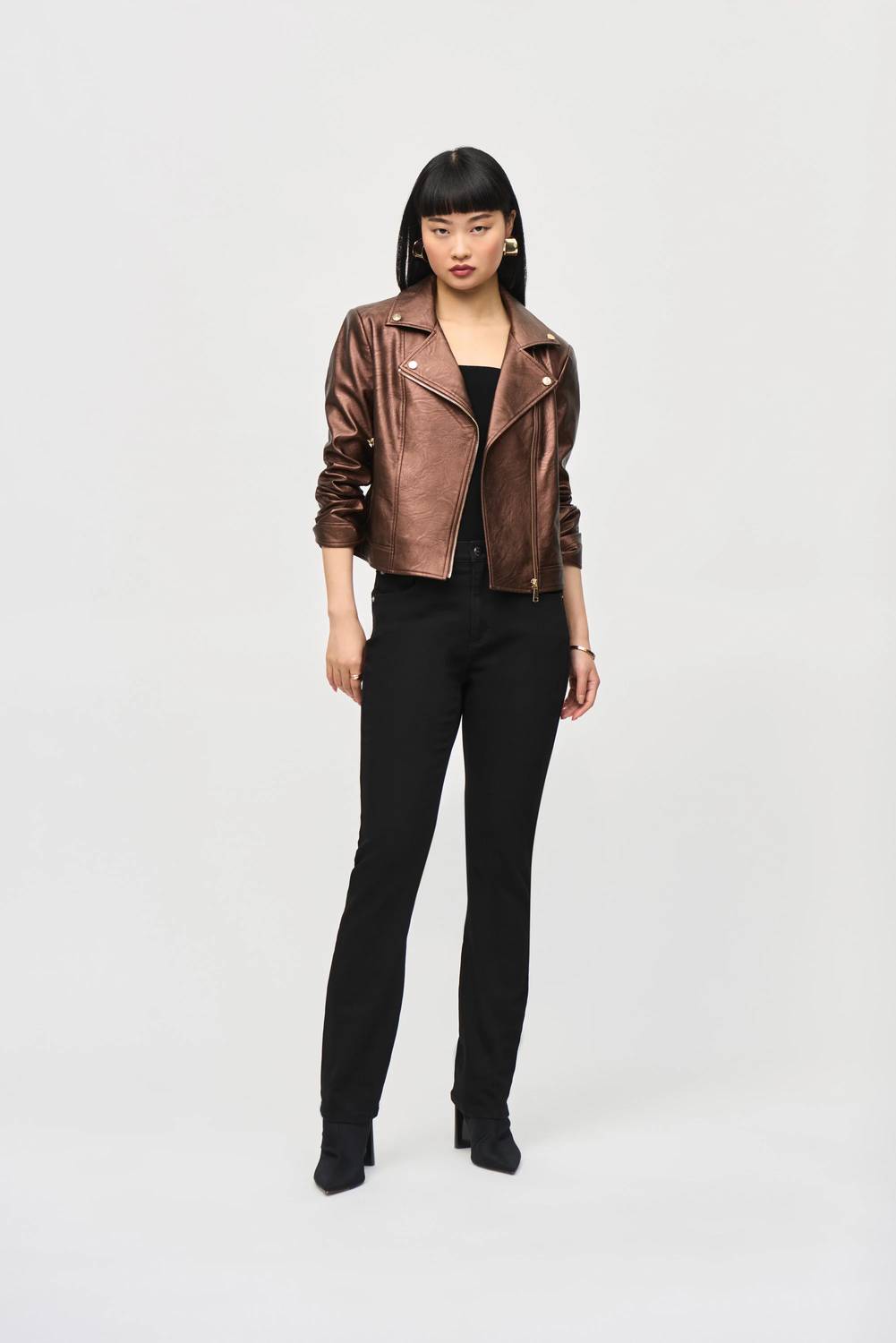 Chaqueta de efecto cuero