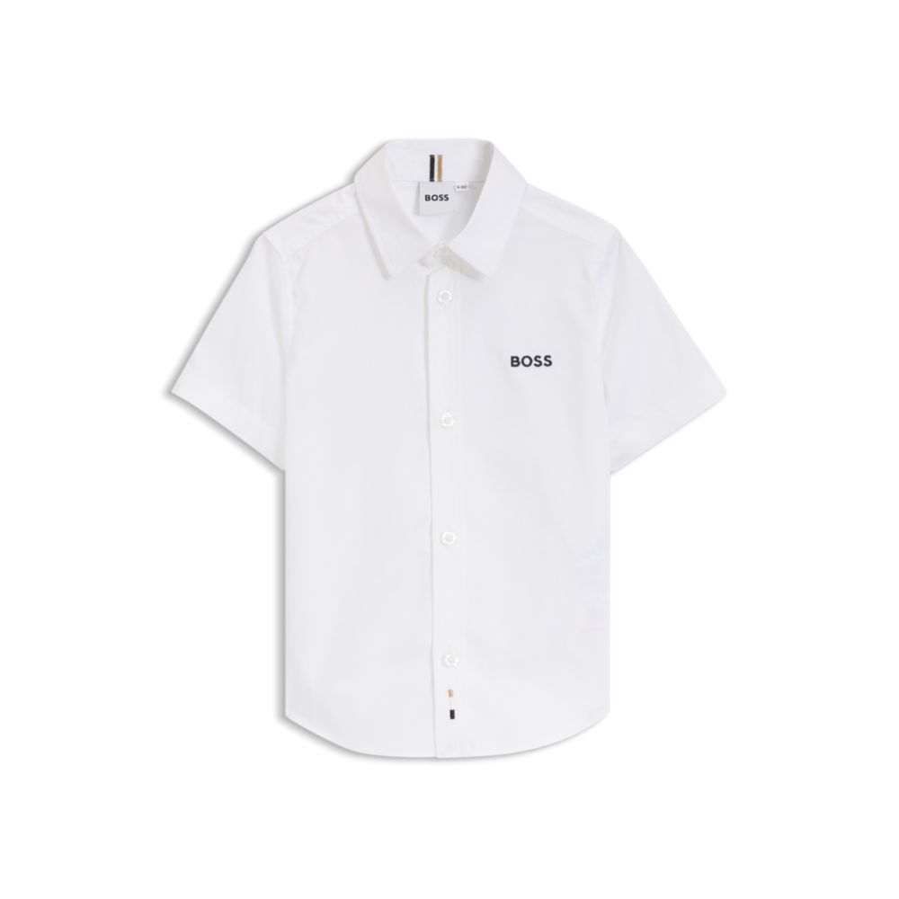 Camisa infantil de algodón con bordado