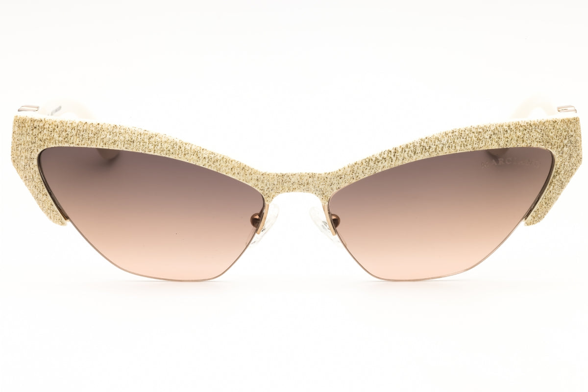 Gafas color café y marfil