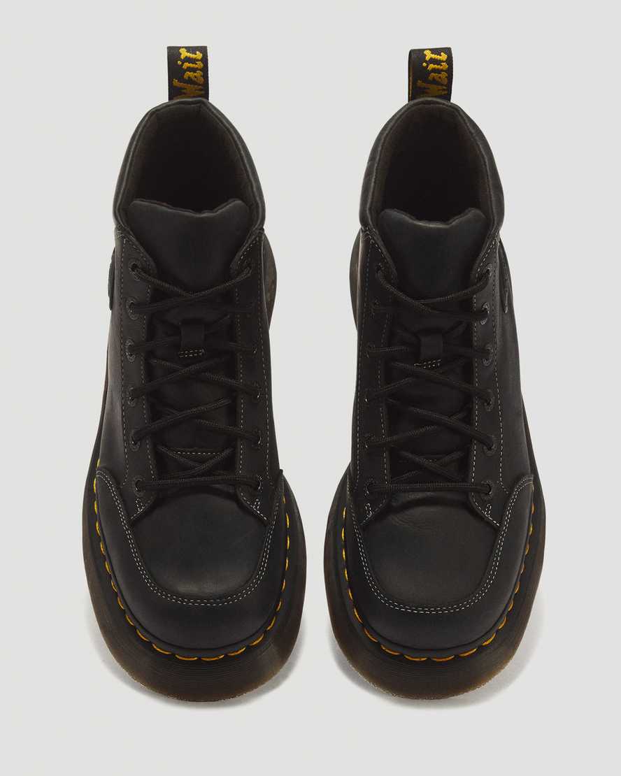 Botas de cuero con cordones
