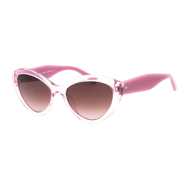 Gafas color café y violeta