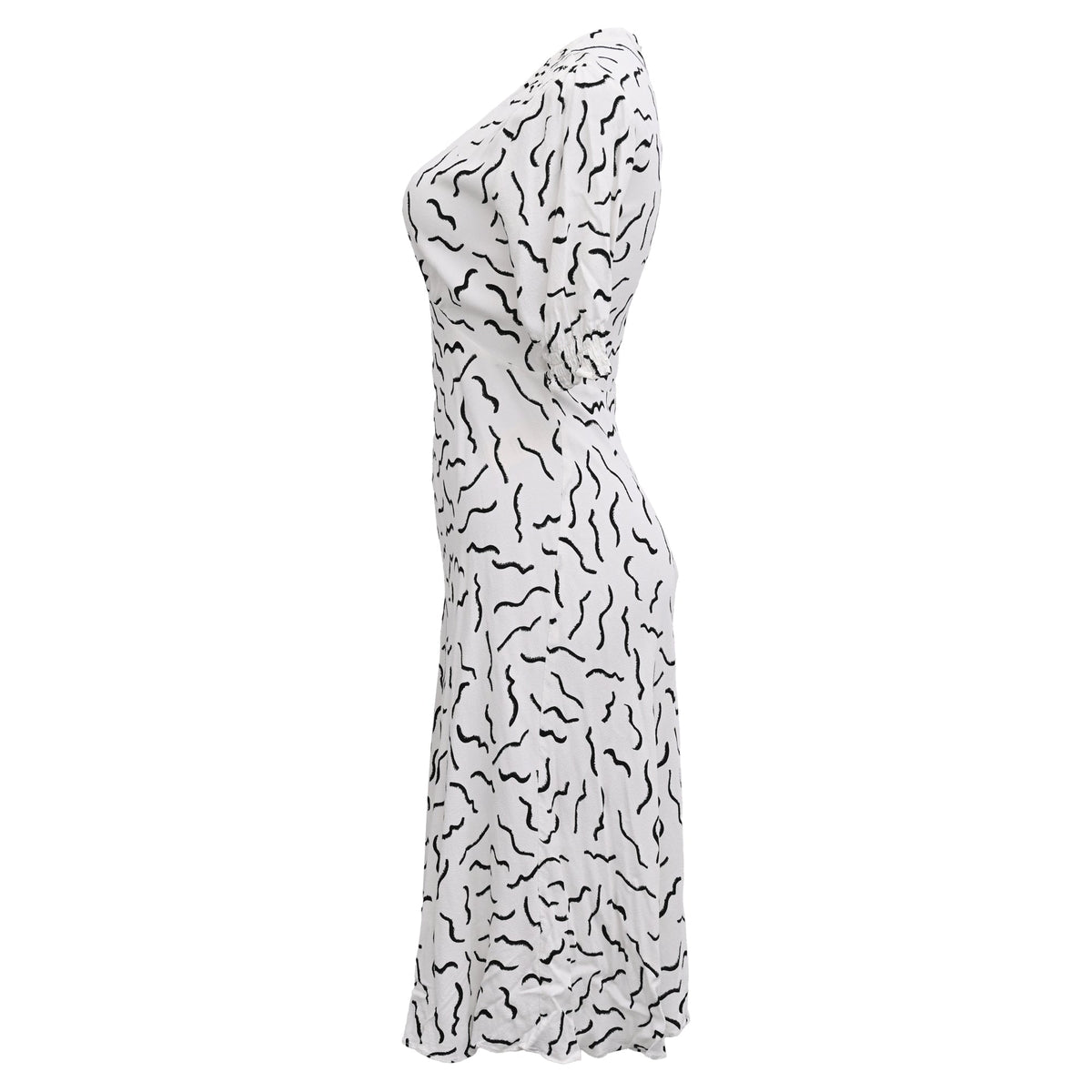 Vestido midi color blanco