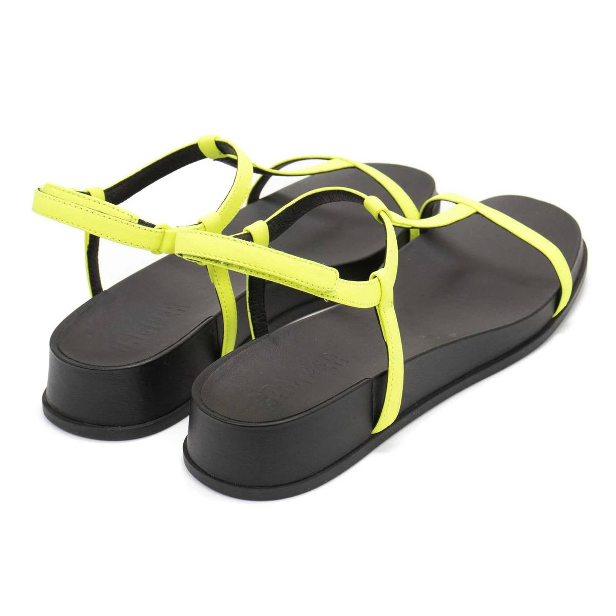 Sandalias de mujer con plataforma color amarillo