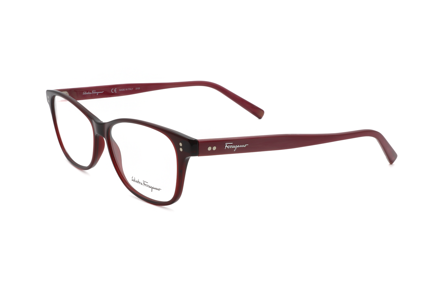 Montura para gafas de hombre 55 mm color rojo