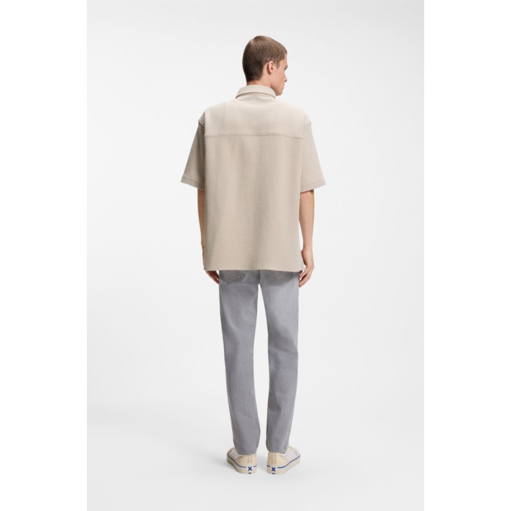 Camisa de algodón de corte amplio
