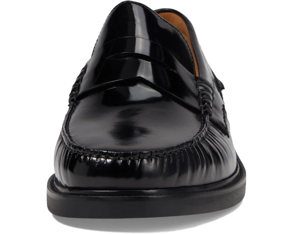 Mocasines de hombre de cuero color negro